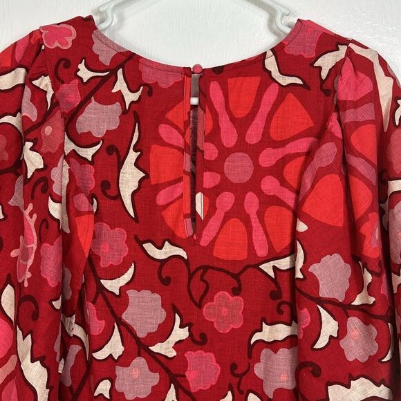 RHODE for Target Zinnia Floral Print Bell Sleeve Midi Dress Size 18 - Picture 6 of 13